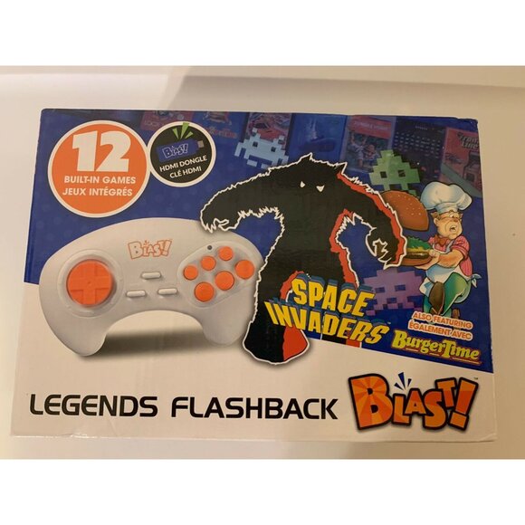 Legends Flashback Blast 12 Built In Games Space Invaders & More HDMI Plug N Play - Picture 1 of 8